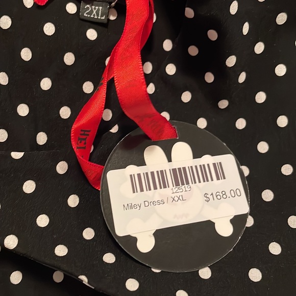 Hell Bunny Black and White Polka Dot Dress - Picture 9 of 10